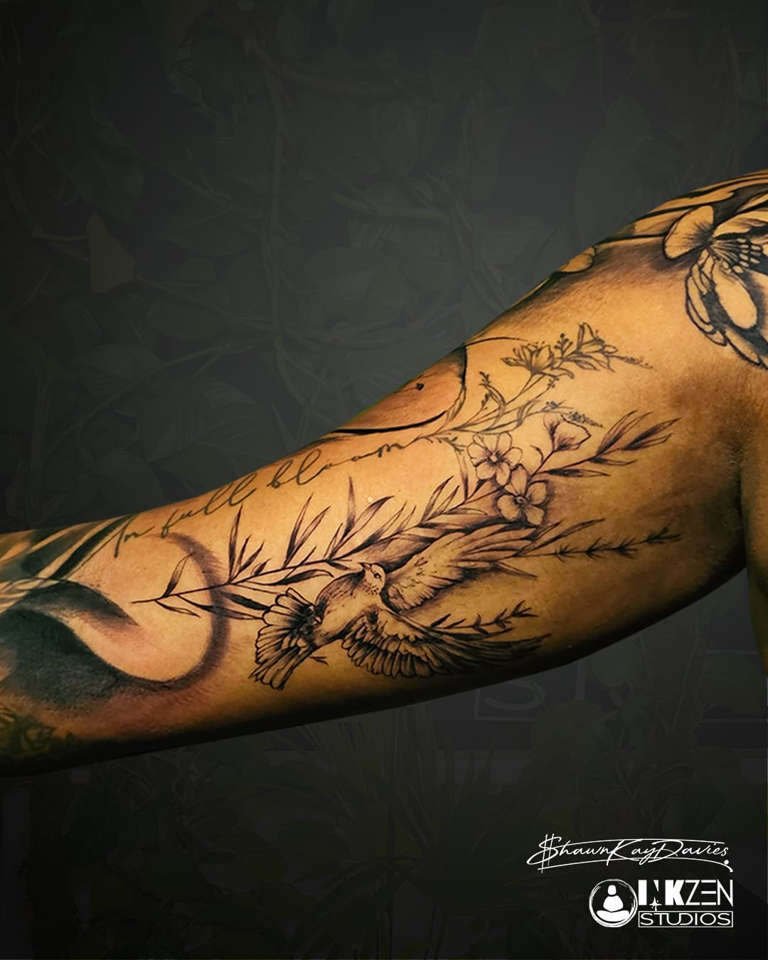 Close-up tattoo detail, Inkzen Studios Nairobi
